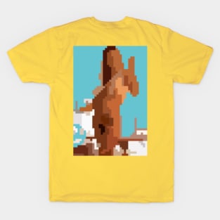 Nude PixelArt Girl X84. Retro Summer Girls. 90s & 80s. Erotic Women. Sexy Nude Girls. T-Shirt